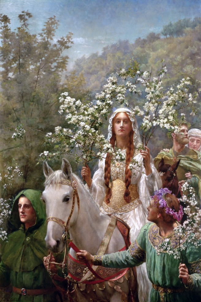 john_collier_queen_guinevre27s_maying